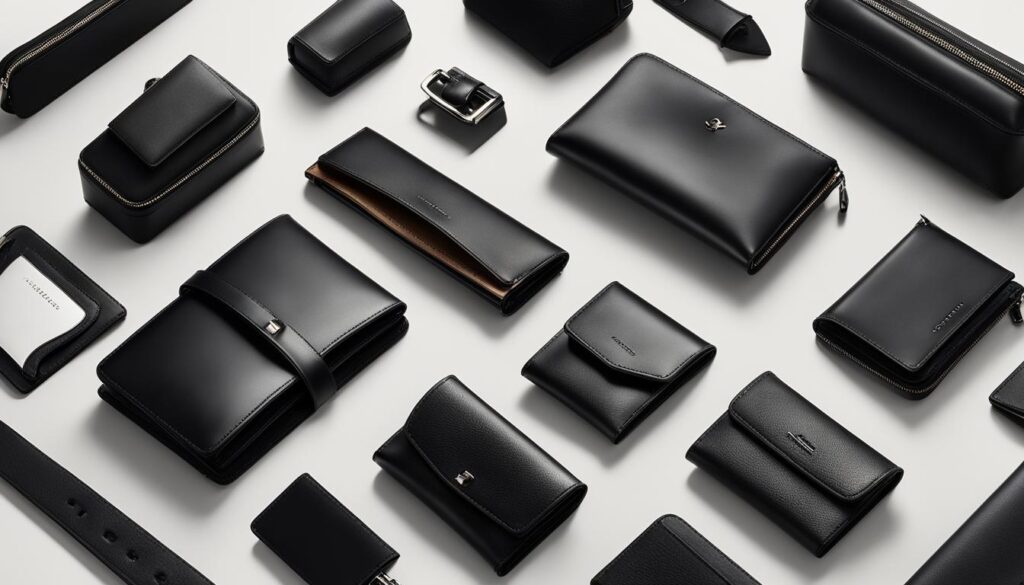 Designer leather accessories