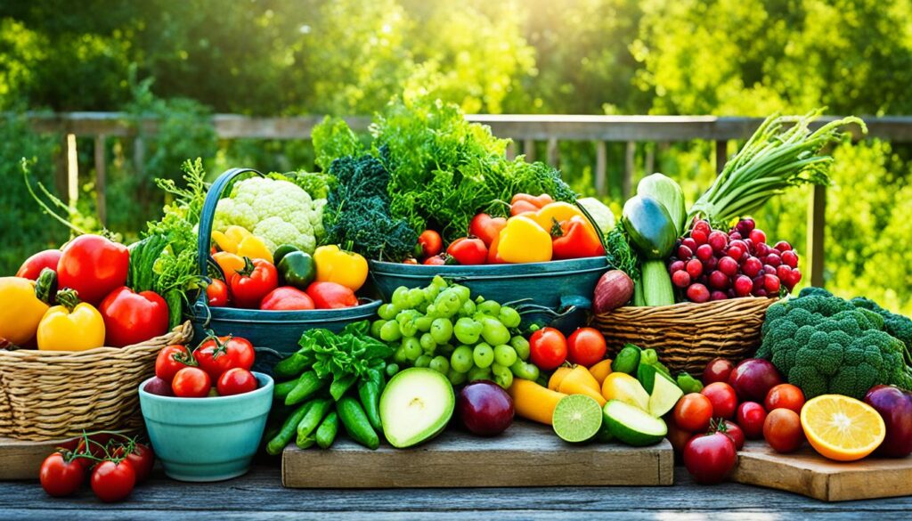 farm-to-table cuisine on display